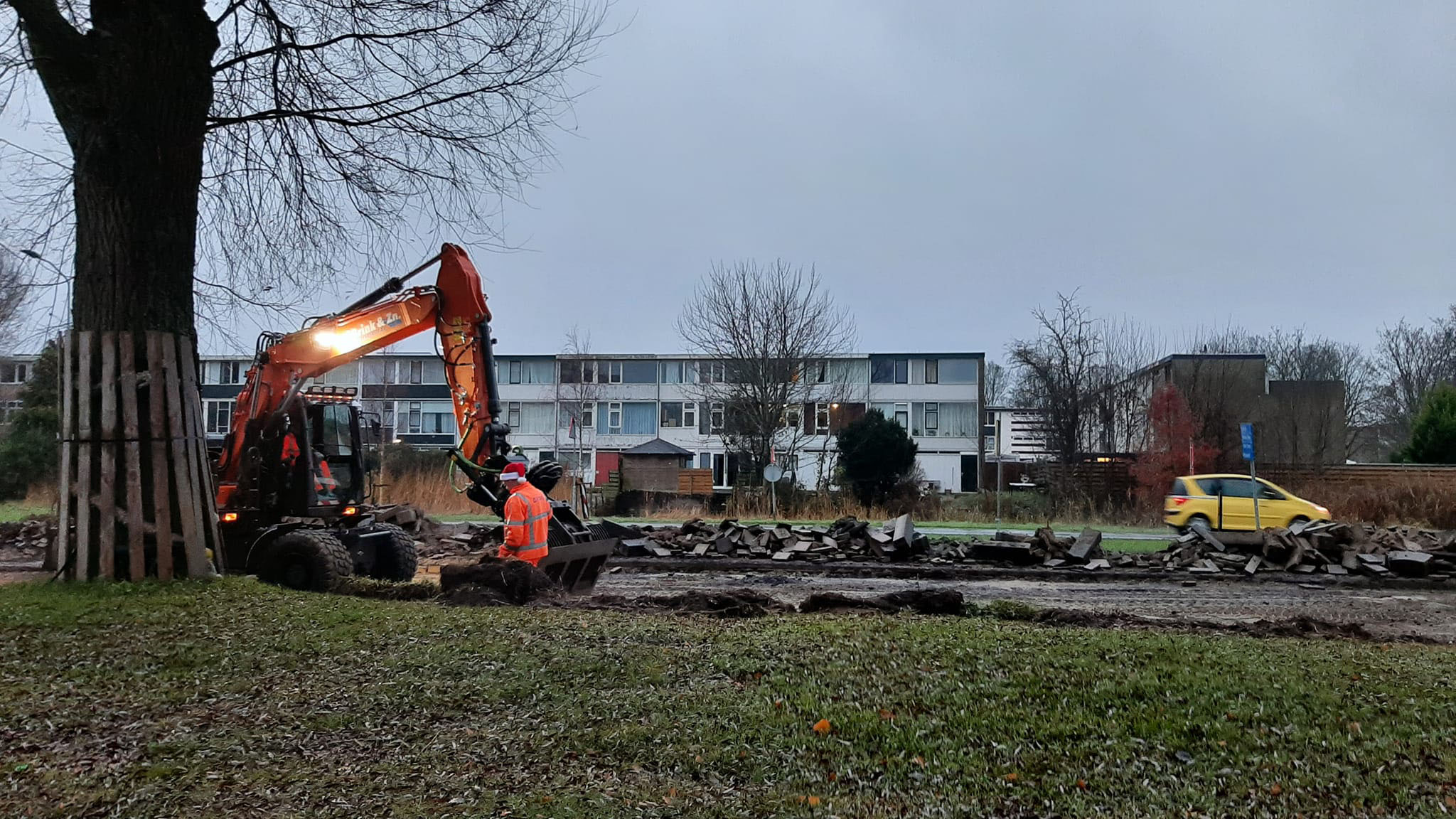 Werkzaamheden fietspad Polderdreef