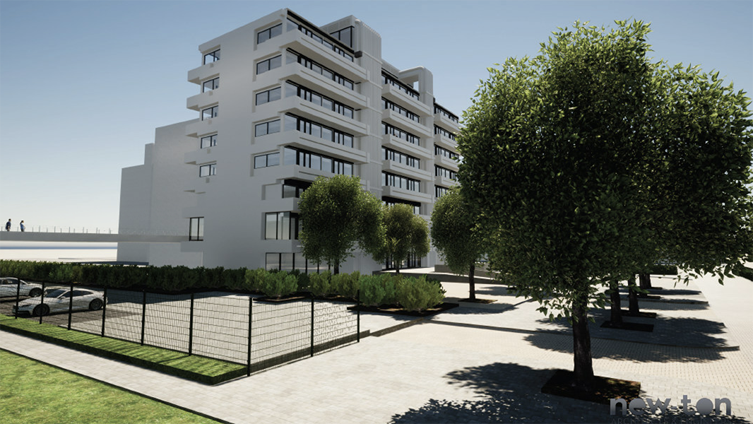 Impressie appartementencomplex Zuiderwagenplein 1 New Ton